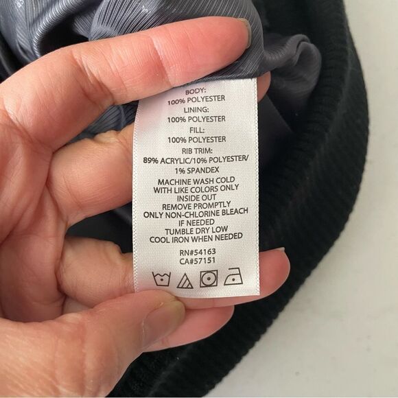 Calvin Klein performance women’s full zip puffer vest in dark gray size large - Picture 10 of 12